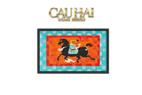 Thảm Ngăn Bụi Ngựa Ô Coil Fiber Đan Vòng 80x100 - Équestre Royale Cheval Anti-Dust 3D Mats-THẢM TRẢI SÀN-CẬU HAI HOME DECOR