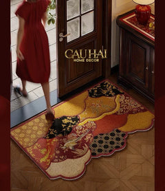 Thảm Ngăn Bụi Sợi Cao Su Đan 80x120 Cloud of Crimson Peak-CẬU HAI HOME DECOR