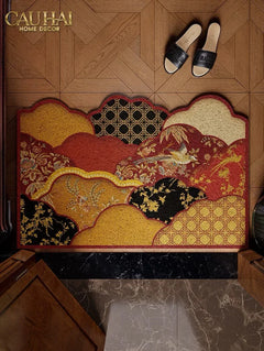 Thảm Ngăn Bụi Sợi Cao Su Đan 80x120 Cloud of Crimson Peak-CẬU HAI HOME DECOR