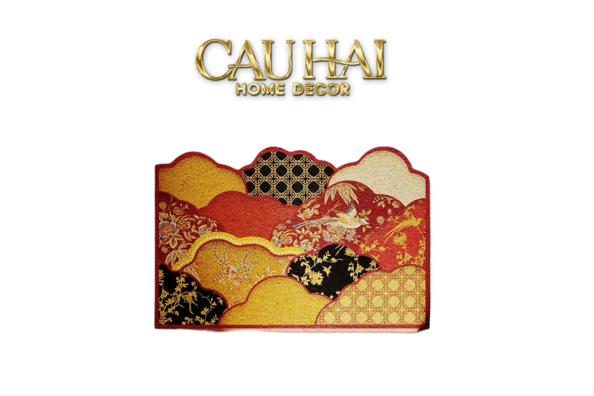 Thảm Ngăn Bụi Sợi Cao Su Đan 80x120 Cloud of Crimson Peak-CẬU HAI HOME DECOR