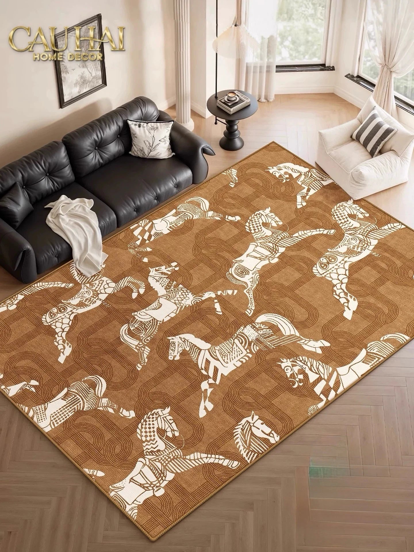 Thảm Trải Sàn Nhung Bỉ 140X200 Arrakis Cavalier-CẬU HAI HOME DECOR