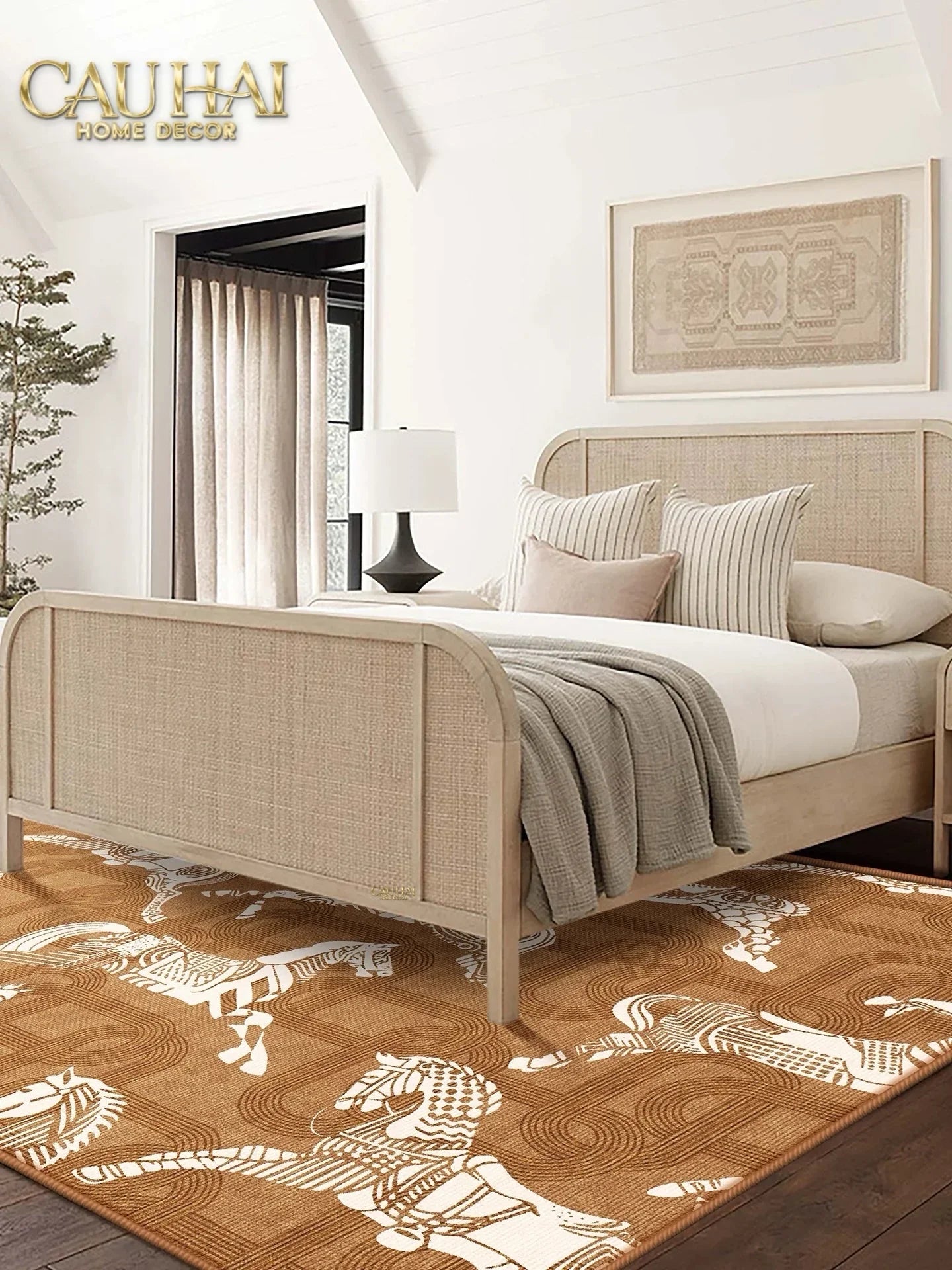 Thảm Trải Sàn Nhung Bỉ 140X200 Arrakis Cavalier-CẬU HAI HOME DECOR
