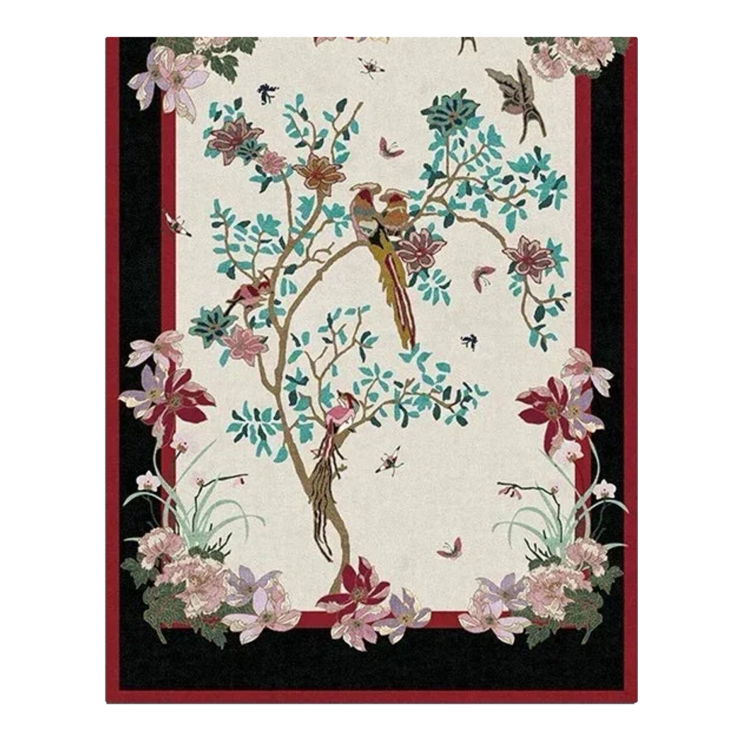Thảm Trải Sàn Nhung Bỉ 140X200/160X230 - Nocturne Avian Impériale Rectangular