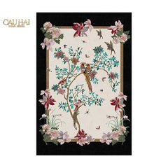 Thảm Trải Sàn Nhung Bỉ 140X200/160X230 - Nocturne Avian Impériale Rectangular-CẬU HAI HOME DECOR