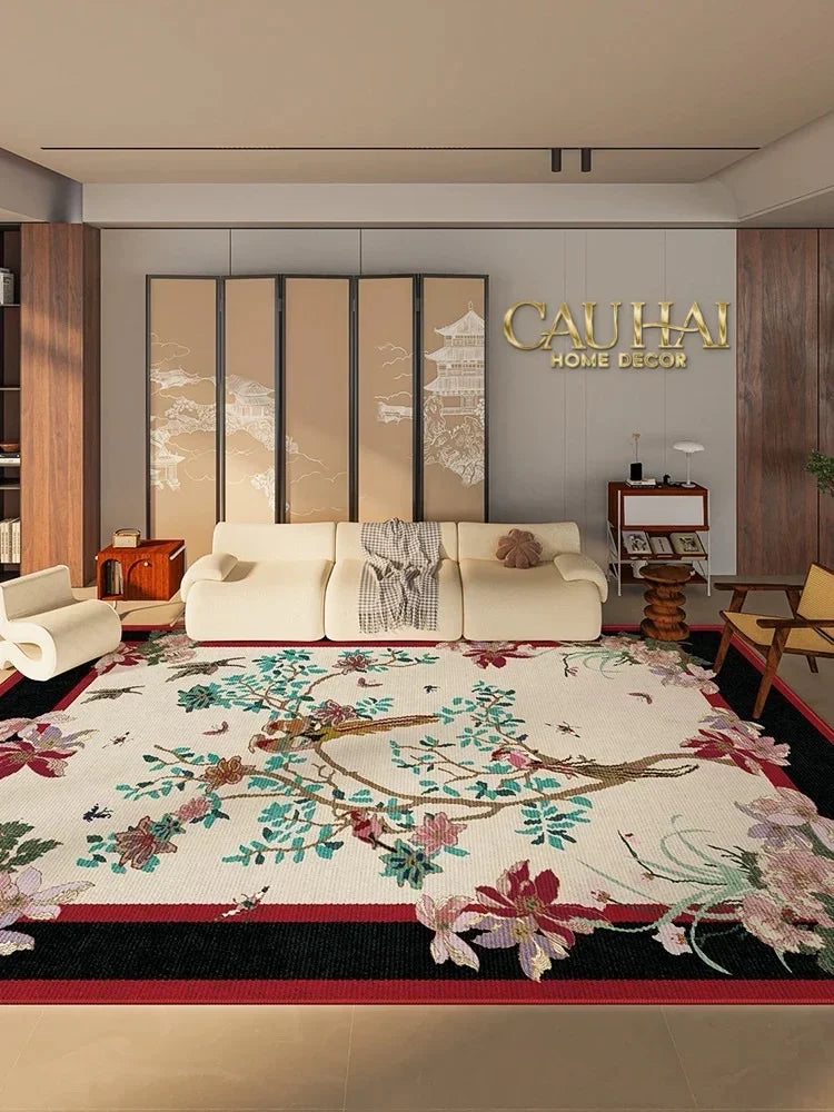Thảm Trải Sàn Nhung Bỉ 140X200/160X230 - Nocturne Avian Impériale Rectangular-CẬU HAI HOME DECOR