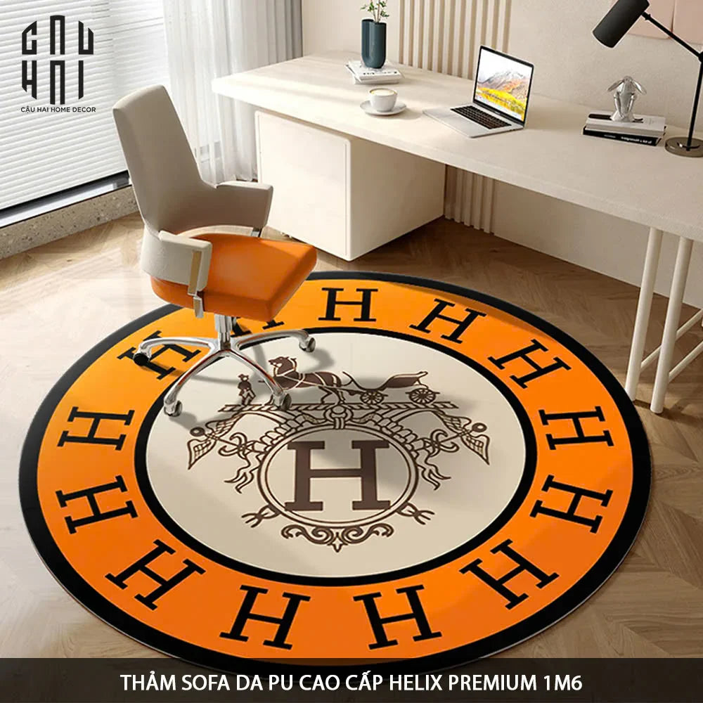 THẢM TRÒN DA D160 - HELIX PREMIUM ROUND CARPET-CẬU HAI HOME DECOR