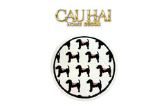 Thảm Tròn Dệt Kim D120/160 - Noble Caniche-THẢM TRÒN - THẢM BED-CẬU HAI HOME DECOR
