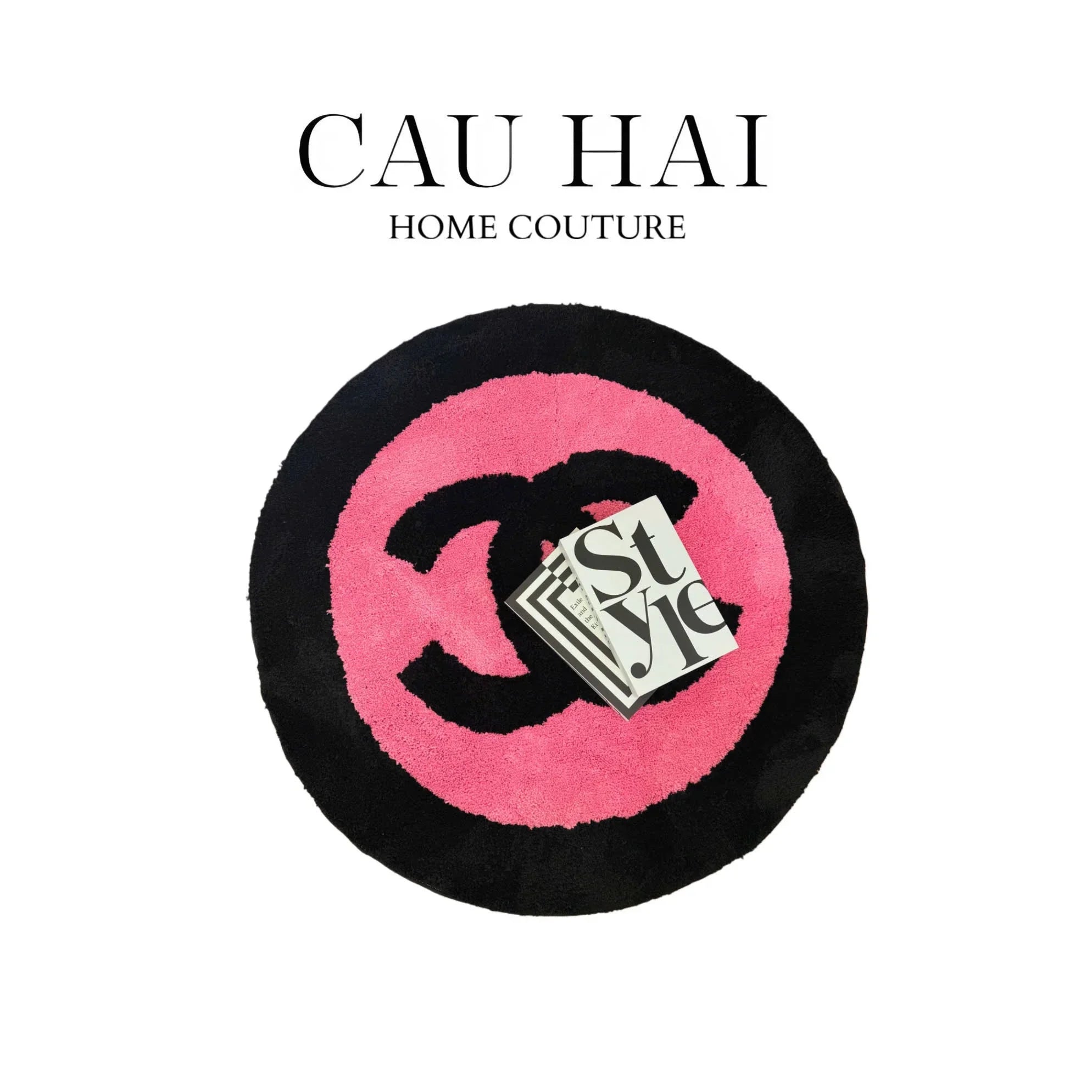 THẢM TRÒN LÔNG DỆT D100 - BLACKPINK COCO