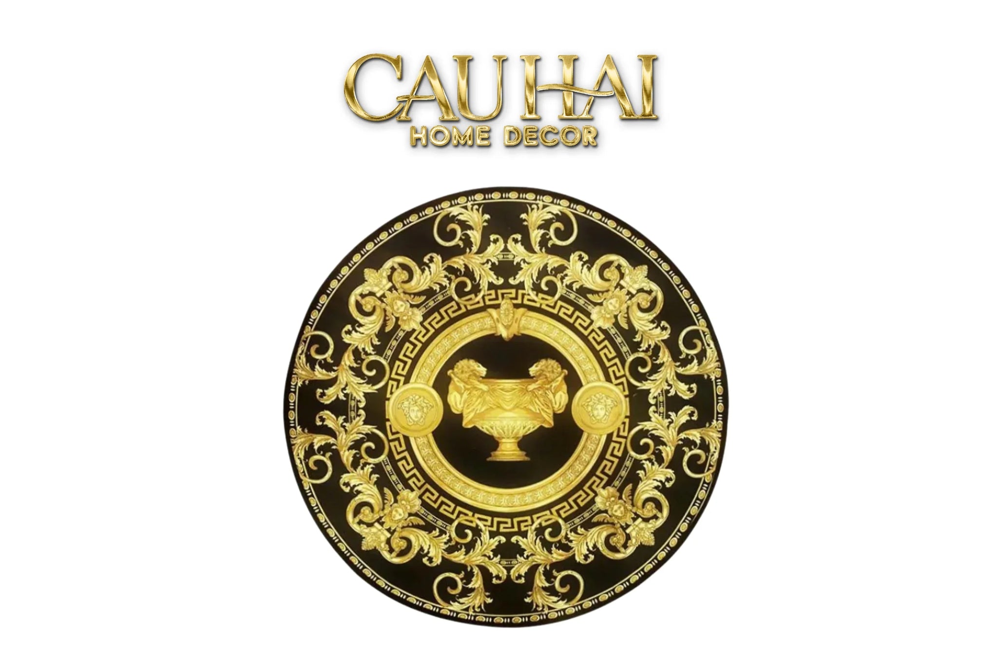 Thảm Tròn Nhung Bỉ D100 - Ronde Carpet Barocco - La Coupe Des Dieux-CẬU HAI HOME DECOR