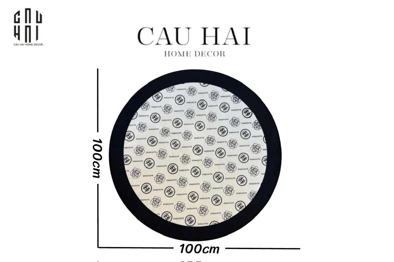 THẢM TRÒN NHUNG BỈ D100 - ROUND CARPET CAMELIÁ CODEZ