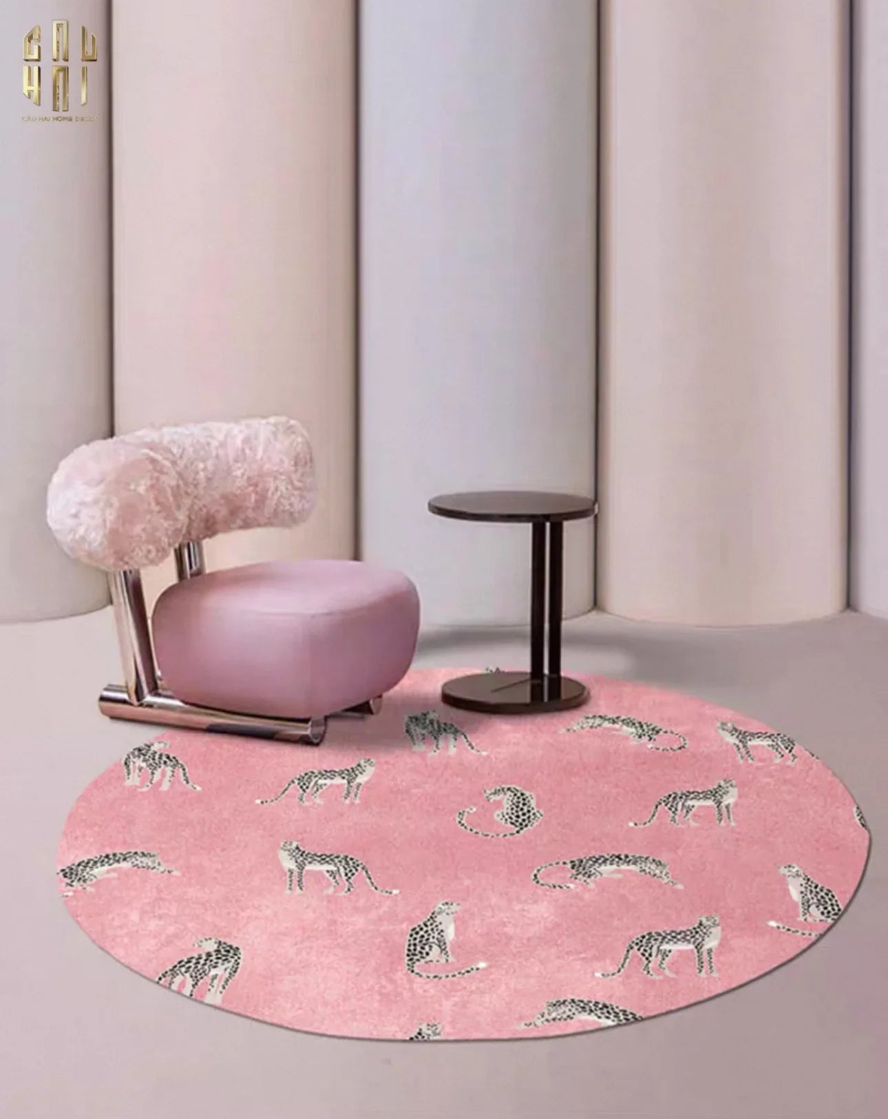 THẢM TRÒN POLY PLUSH™ - PINK PANTHER D120/D150