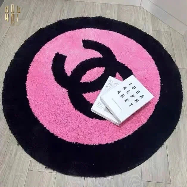 Thảm Tròn Sợi Dệt D100 - "Blackpink" Allure Limitée Édition-THẢM TRÒN-CẬU HAI HOME DECOR