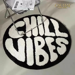 Thảm Tròn Sợi Dệt D80/100 - Chill Vibes-CẬU HAI HOME DECOR