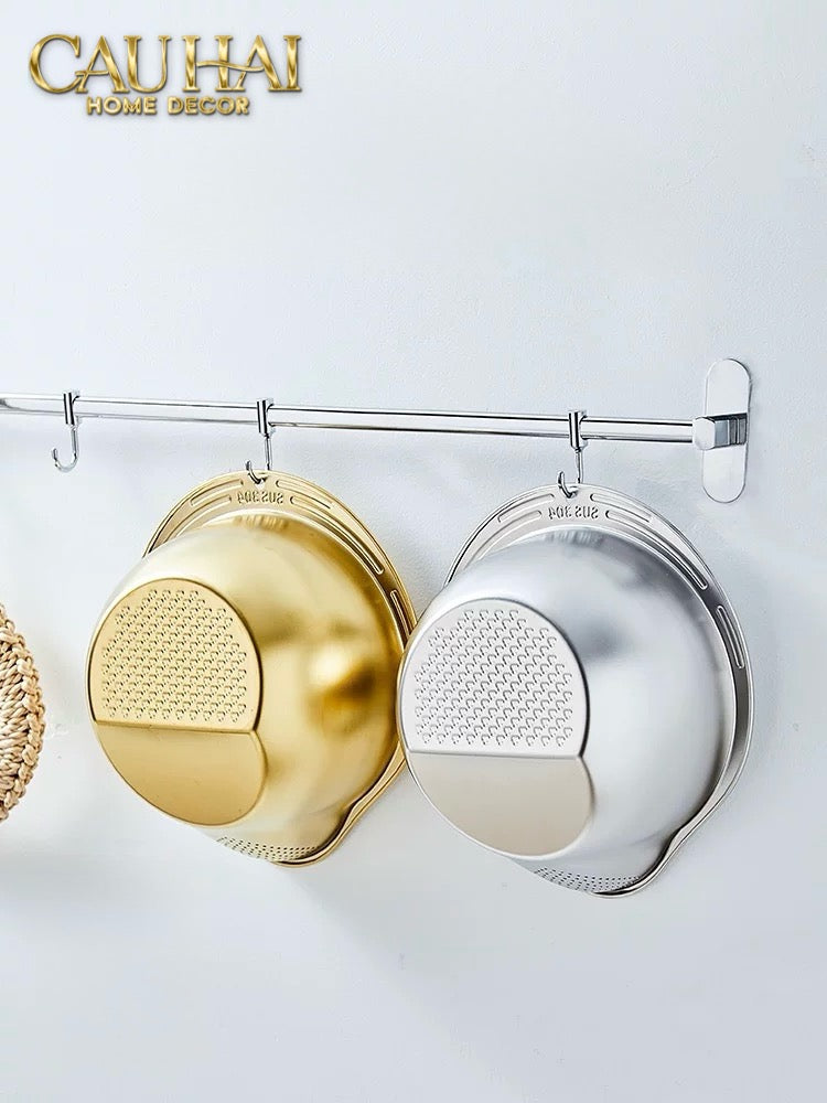 THAU RỬA RAU CỦ - ÉCLAT STAINLESS WASHING BOWL-2- Cậu Hai Home Decor