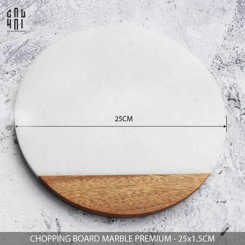 THỚT ĐÁ MARBLE - CHOPPING BOARD MARBLE PREMIUM-CẬU HAI HOME DECOR