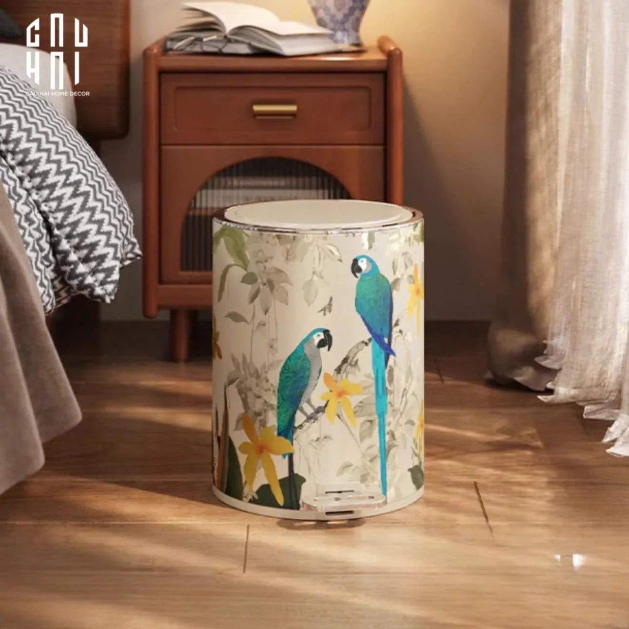 THÙNG RÁC 3 LỚP BỌC DA RIO 15L