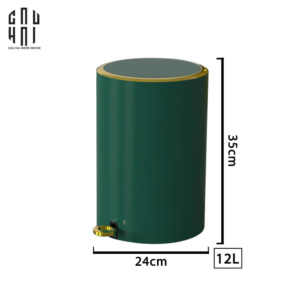 THÙNG RÁC BASIC NEW EDITION 12L - GREEN