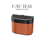 THÙNG RÁC BỌC DA CAR MINI BIN - COGNAC