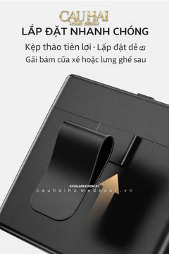 Thùng Rác Bọc Da Car Mini Bin - Cognac-Thùng Rác-CẬU HAI HOME DECOR