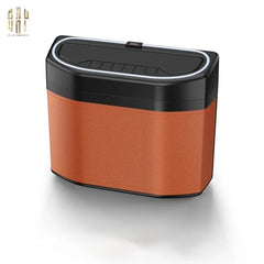Thùng Rác Bọc Da Car Mini Bin - Cognac-Thùng Rác-CẬU HAI HOME DECOR