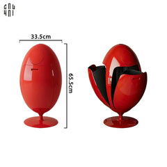 Thùng Rác Đa Năng Dinosaur Red Egg - Modern-Thùng Rác-CẬU HAI HOME DECOR