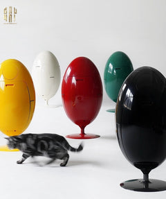 Thùng Rác Đa Năng Dinosaur Red Egg - Modern-Thùng Rác-CẬU HAI HOME DECOR
