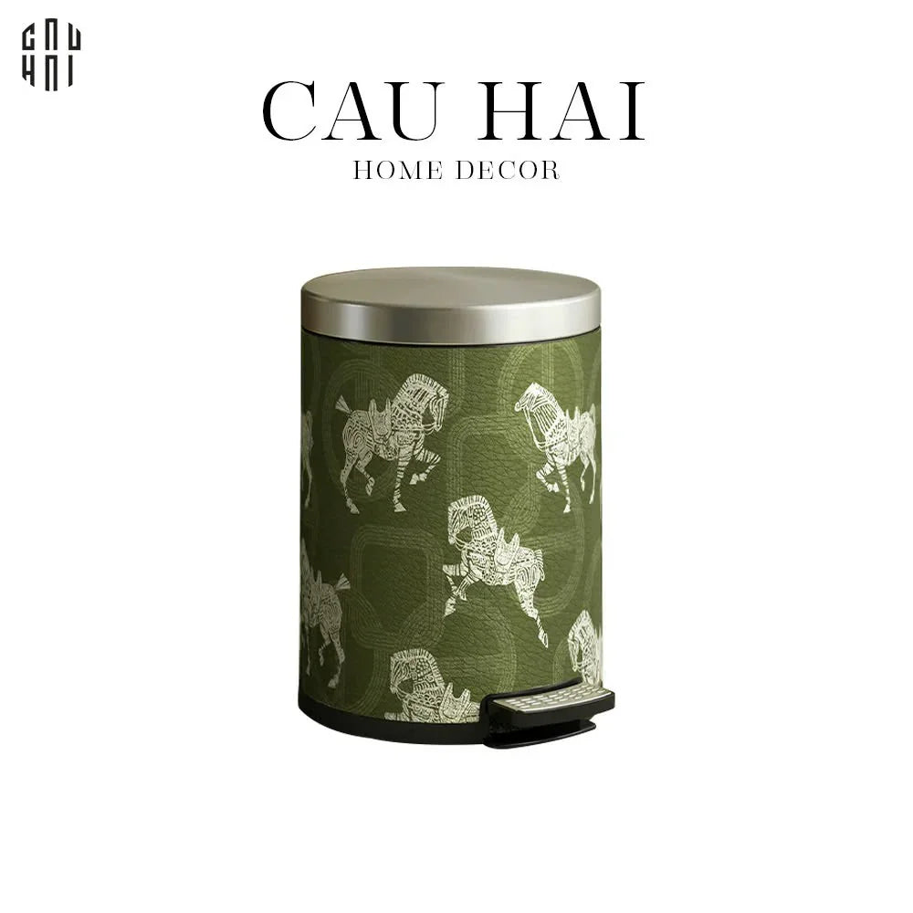 THÙNG RÁC DA WHITE HORSE 14L - GREEN
