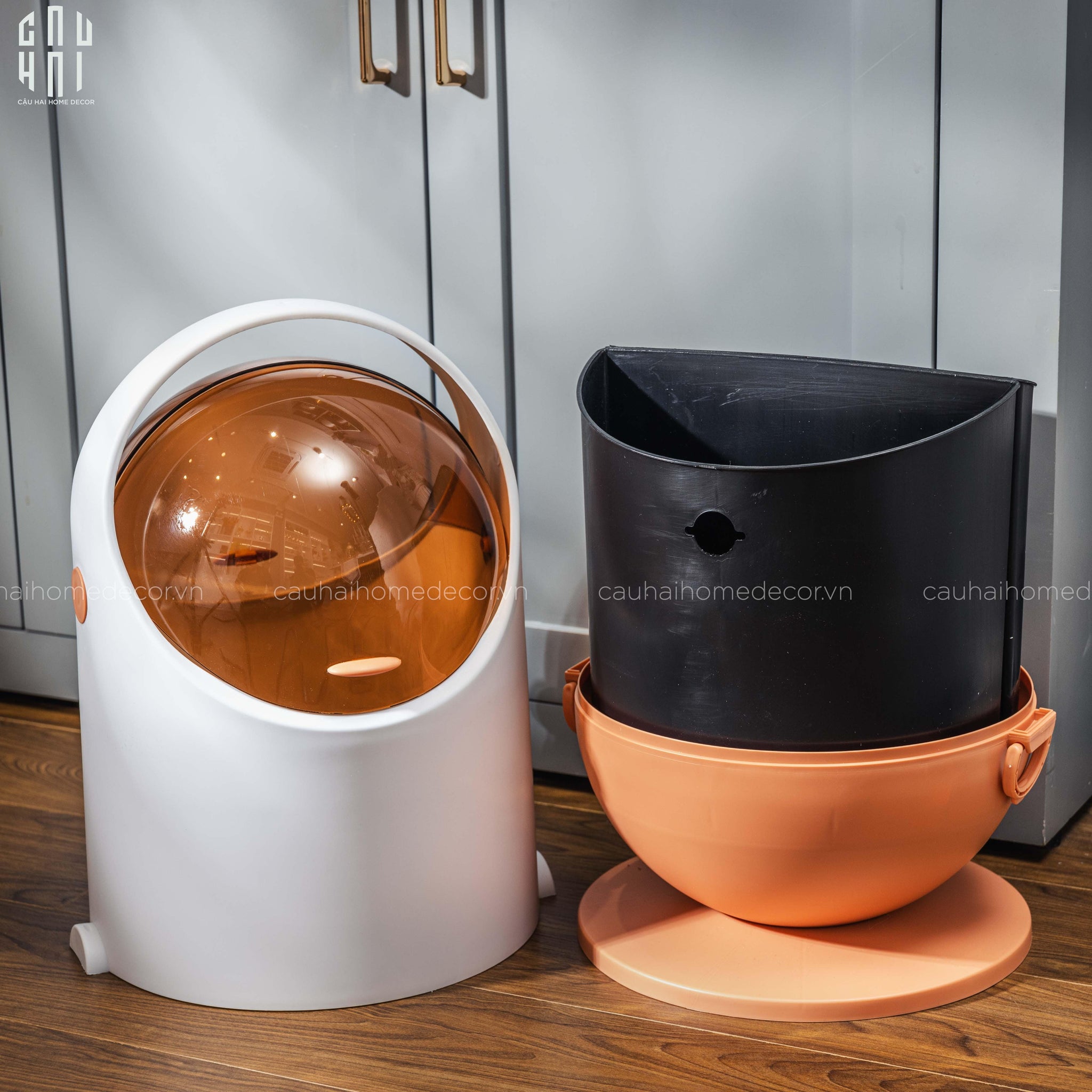 Thùng Rác Finch 20L- Orange-Thùng Rác-CẬU HAI HOME DECOR