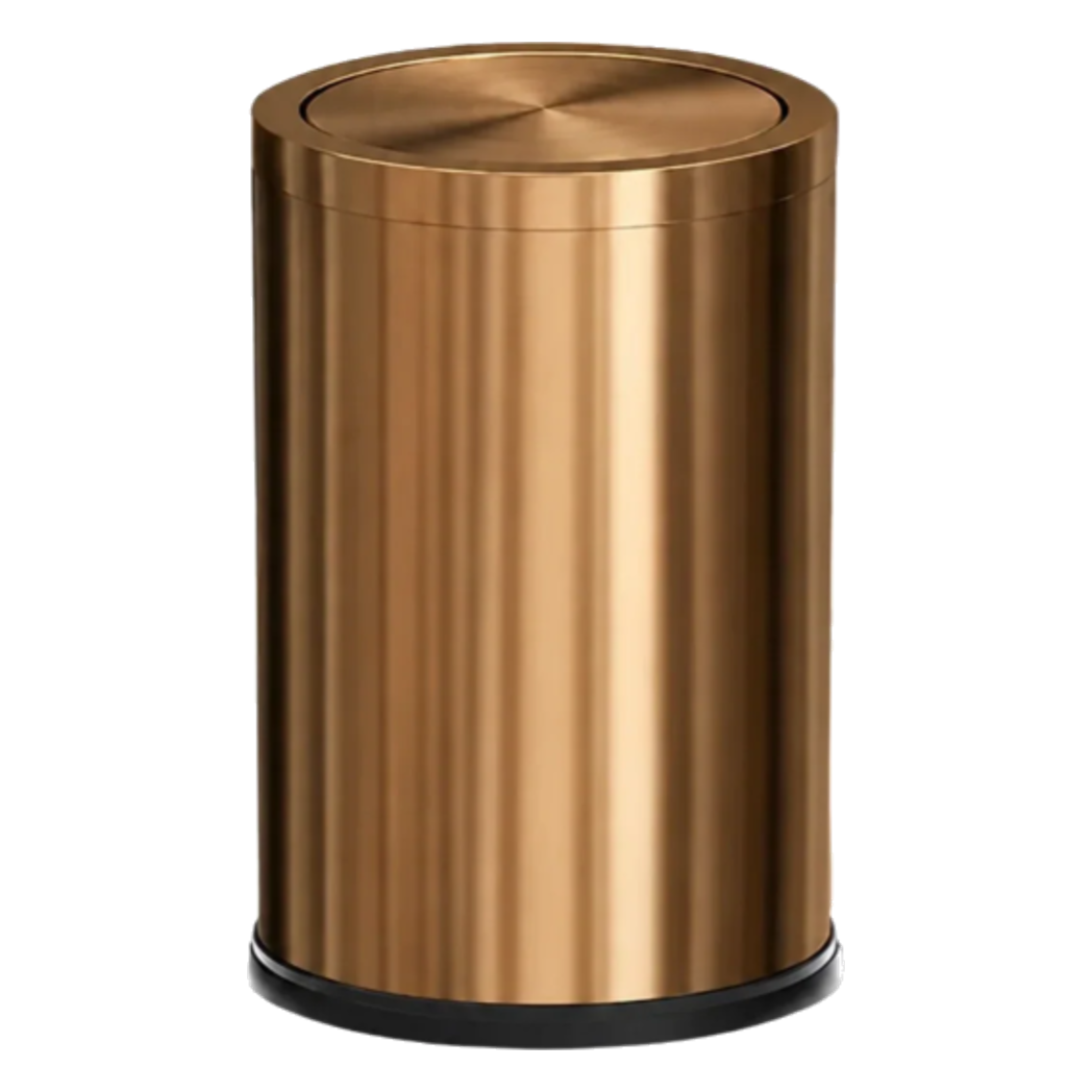 Thùng Rác Inox Monolith Bronze Trash Cans 9L 20x31