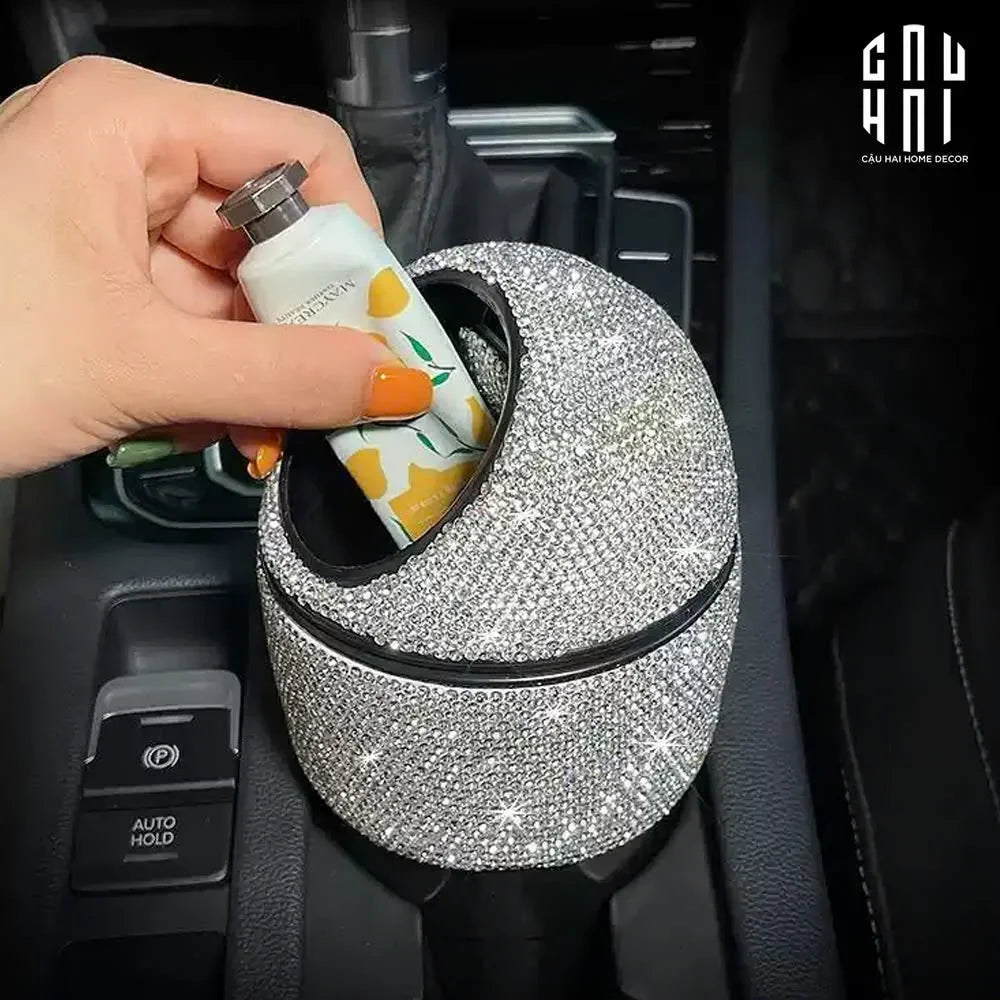 THÙNG RÁC MINI BLING BLING - AUTO GEAR LUXE