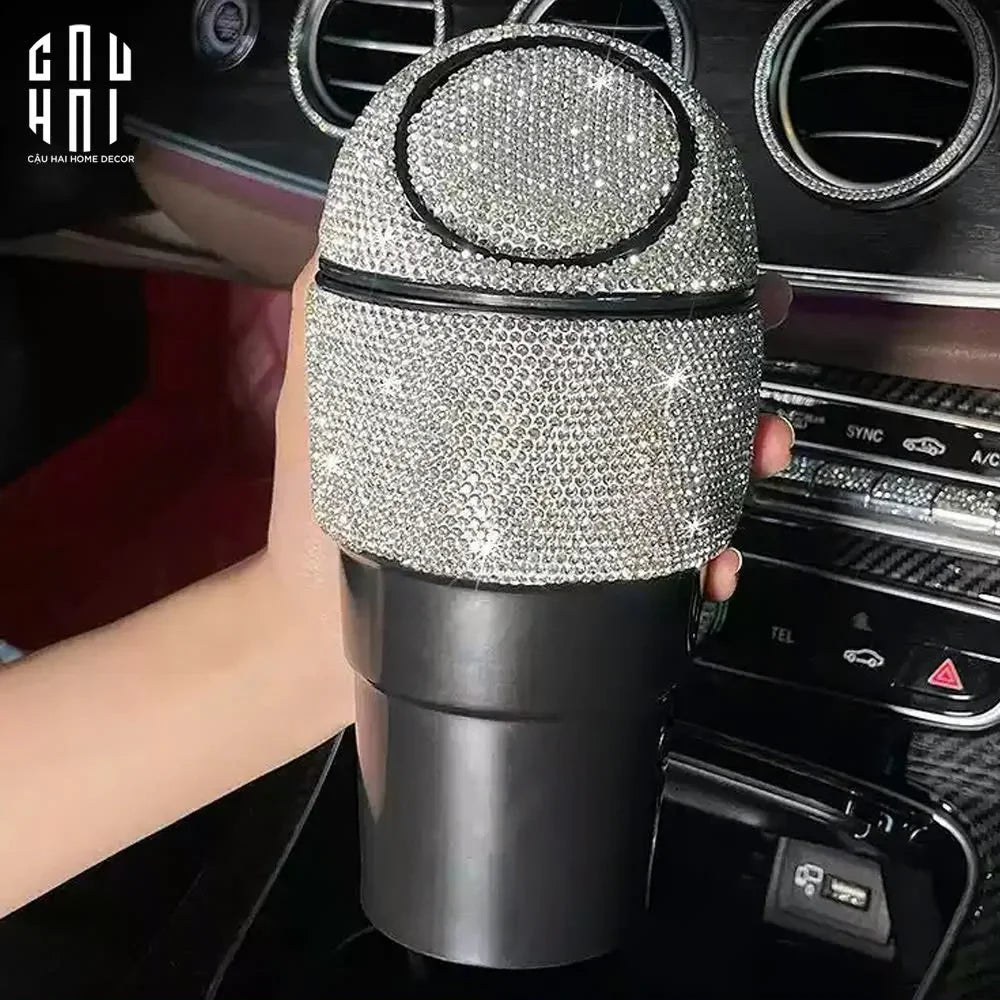 Thùng Rác Mini Bling Bling - Auto Gear Luxe-CẬU HAI HOME DECOR