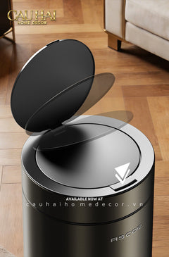 Thùng Rác Titanium Goblet Stainless Steel Modernist Trash Cans 20L 25x54-CẬU HAI HOME DECOR