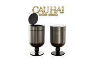 Thùng Rác Titanium Goblet Stainless Steel Modernist Trash Cans 20L 25x54-CẬU HAI HOME DECOR