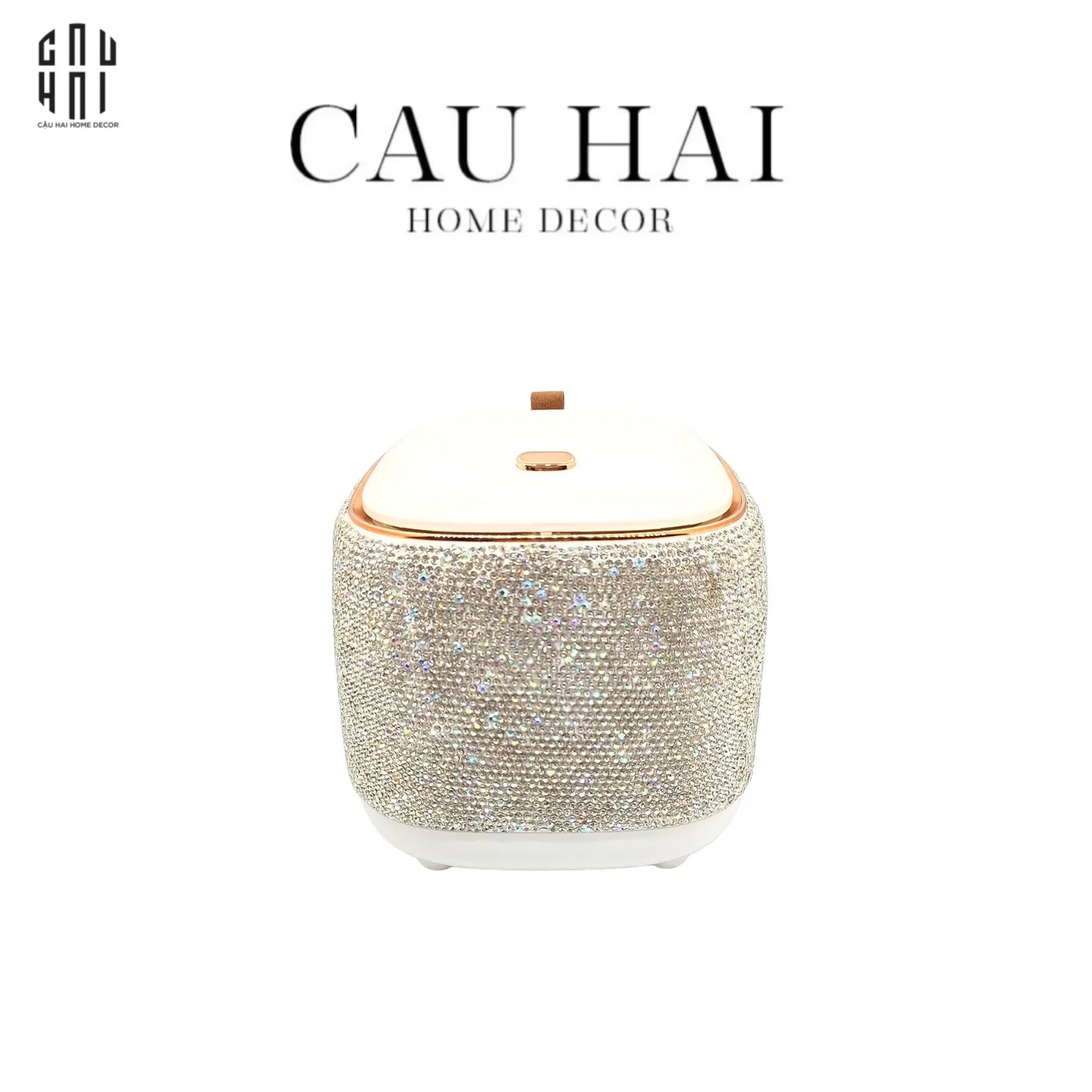 THÙNG RÁC VUÔNG MINI DIAMOND FANTASY BLING BLING
