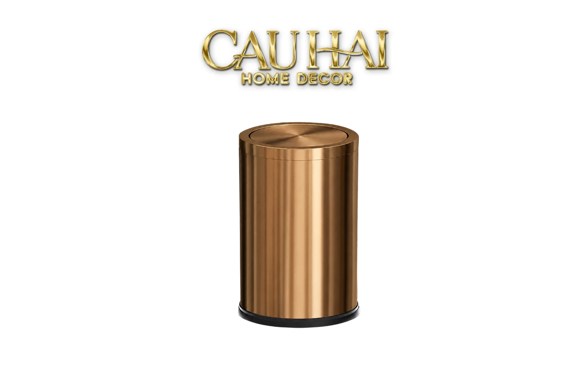 Thùng Rác Inox Monolith Bronze Trash Cans 9L 20x31