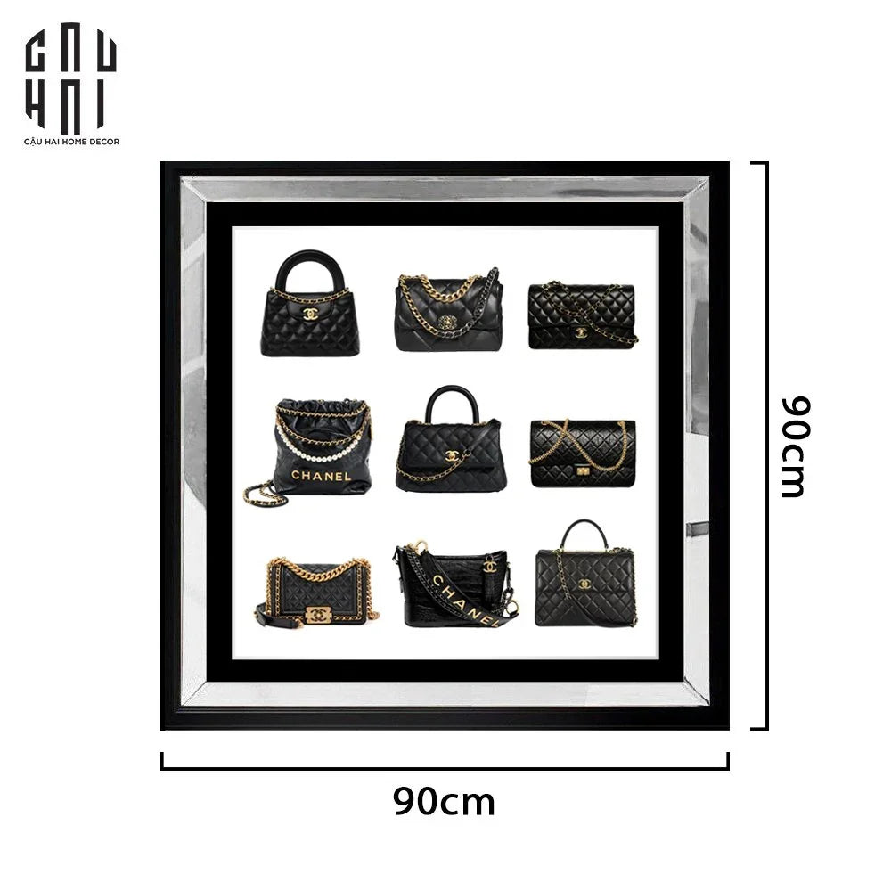 TRANH CANVAS CAO CẤP C TIMELESS FLAGBAG LUXURY 90X90CM