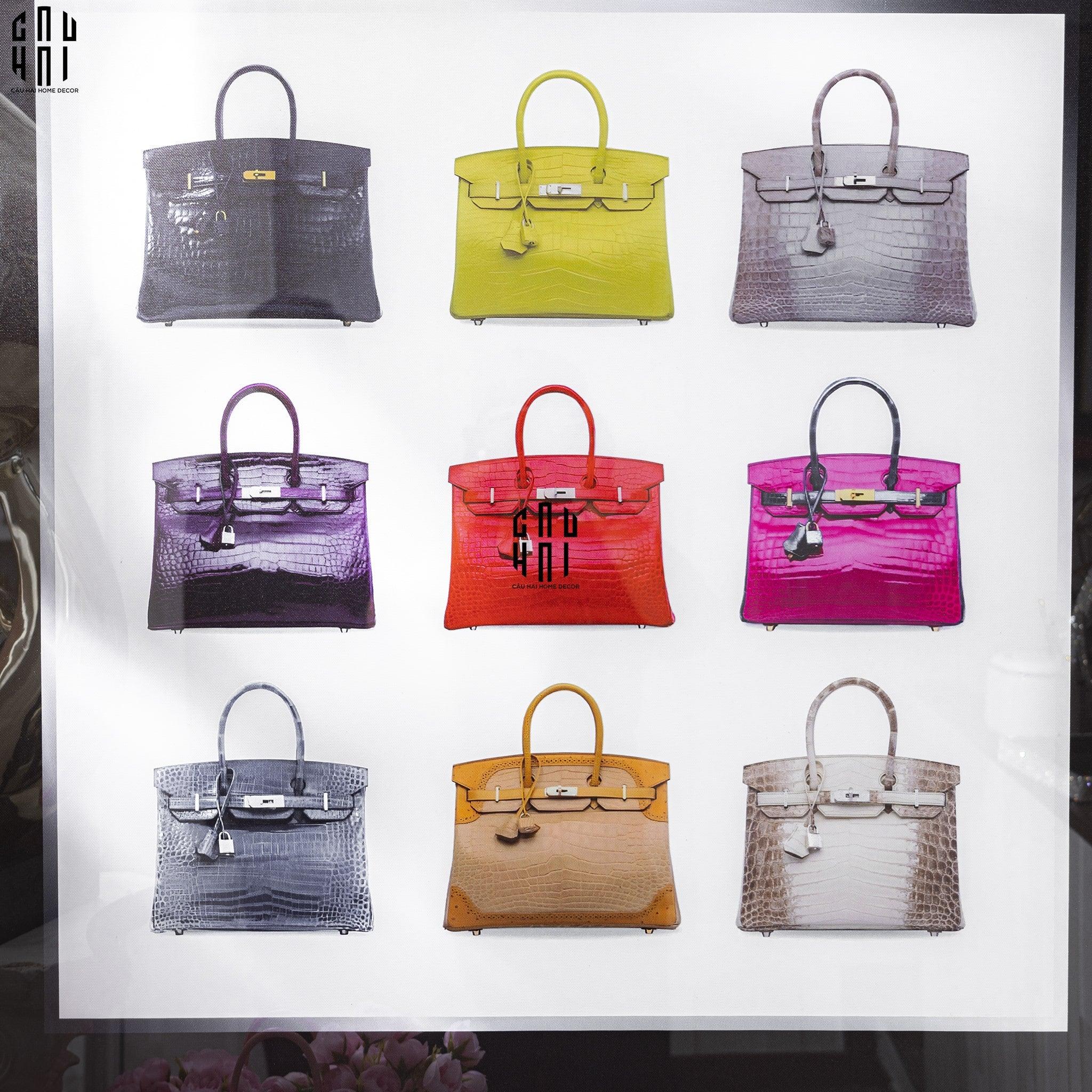 TRANH CANVAS CAO CẤP H BIRKIN CROCODILE LUXRY 90X90CM