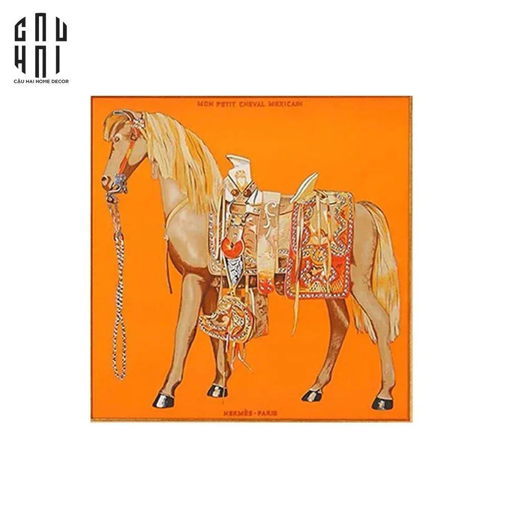 TRANH CANVAS CHEVAL 90X90CM