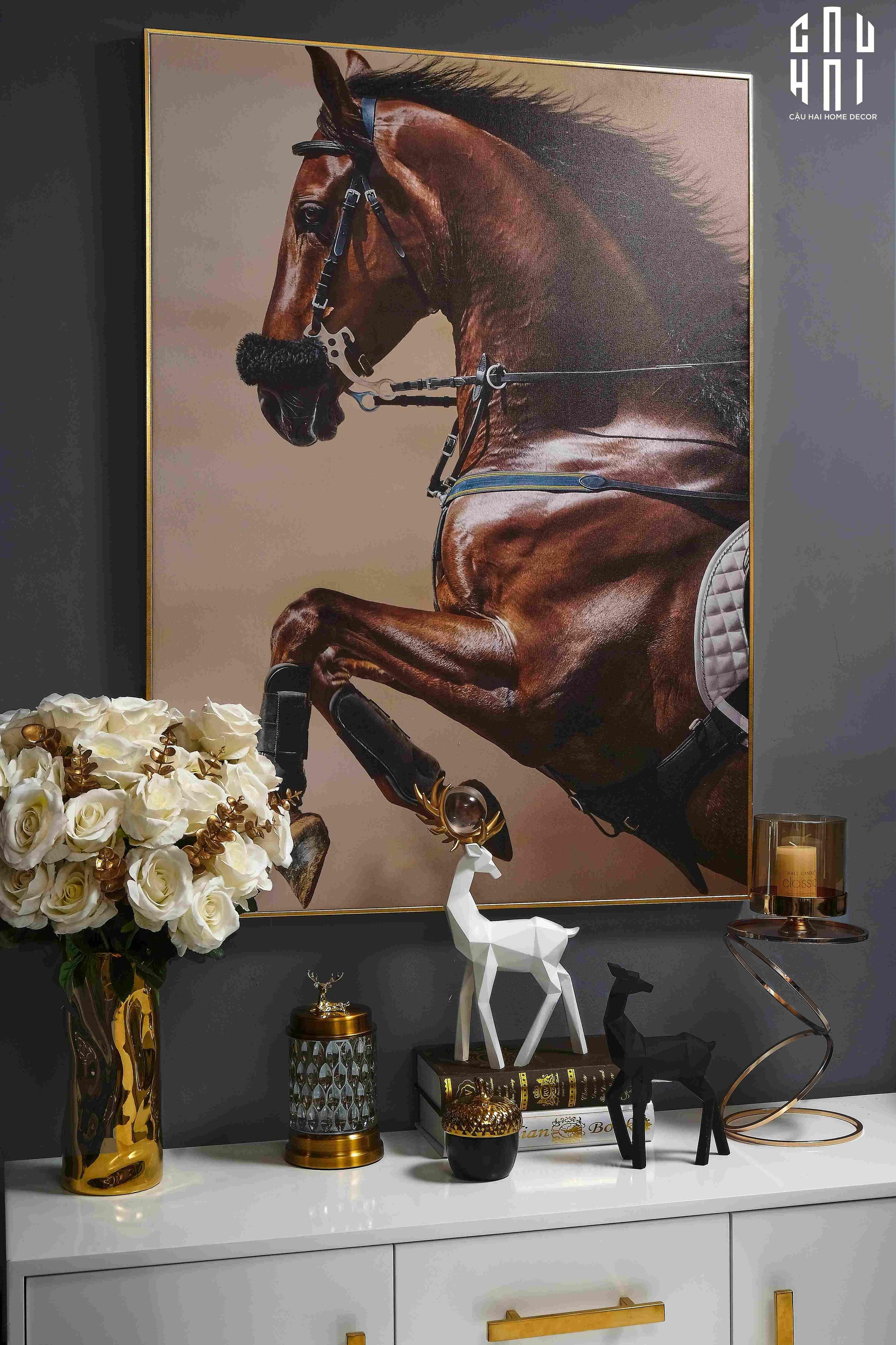 TRANH CANVAS GALLOPING 80X110CM