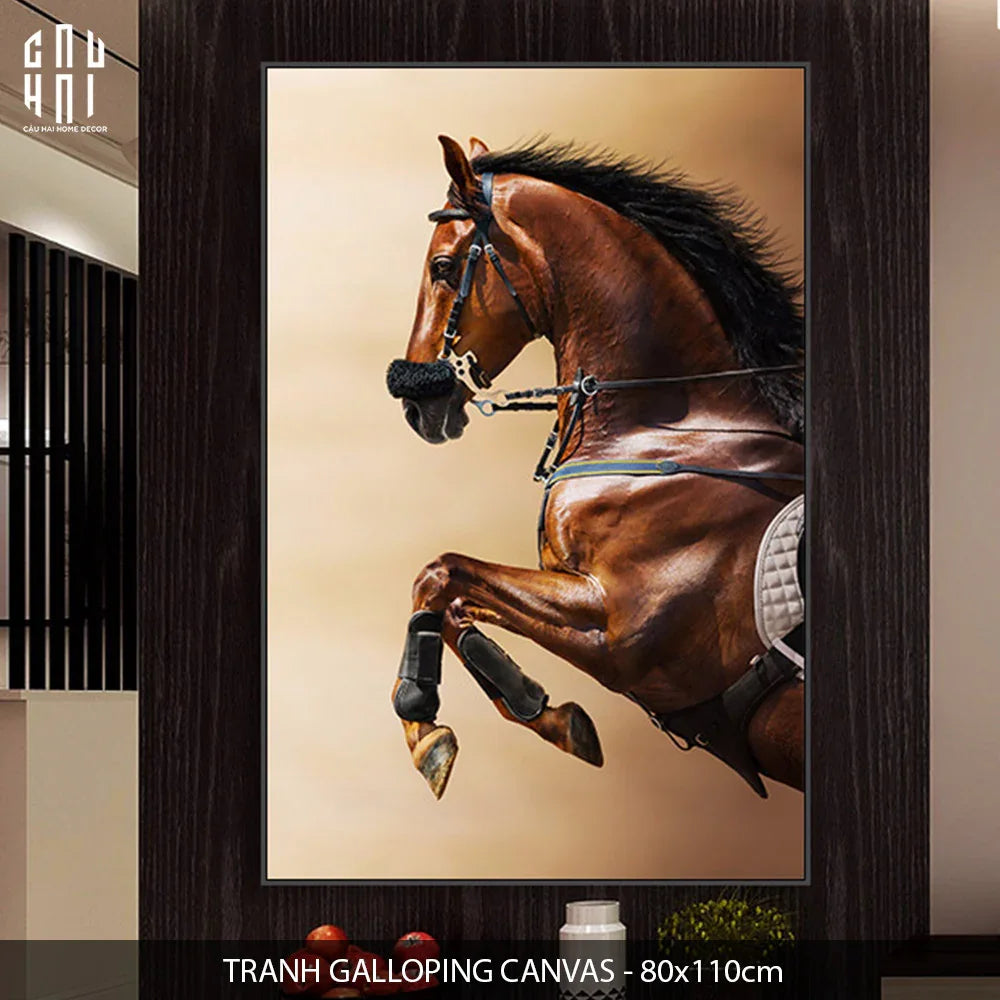 TRANH CANVAS GALLOPING 80X110CM