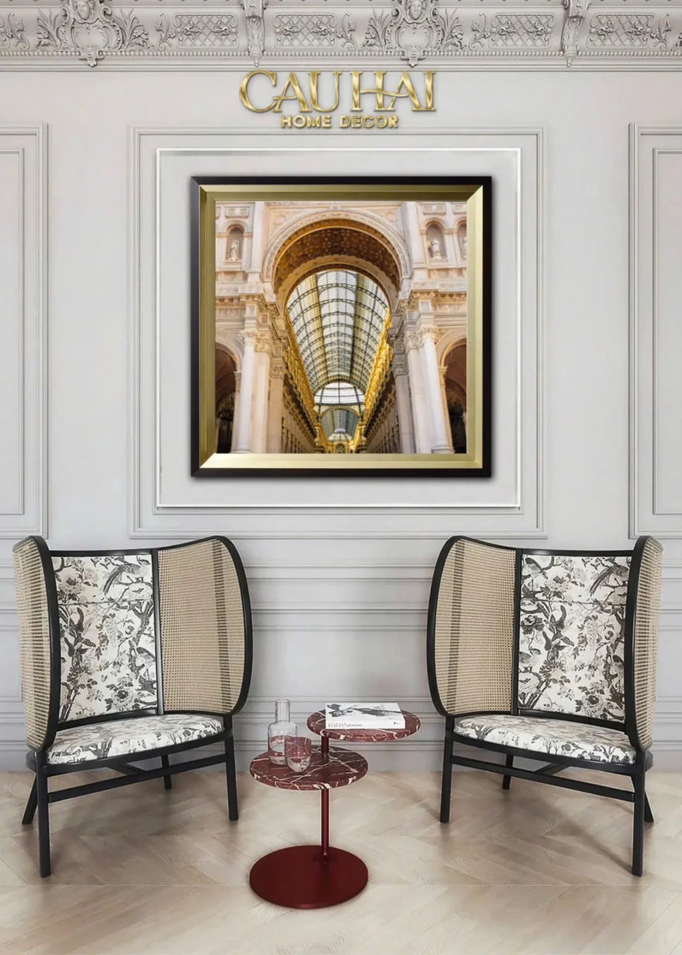 Tranh Canvas Impériale Arcade Atélier 100X100Cm - Woody Glass-CẬU HAI HOME DECOR