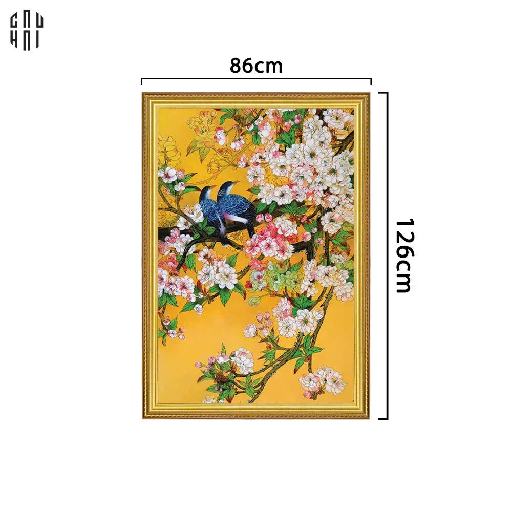 TRANH CANVAS MAI LAN CÚC TRÚC 80X120CM