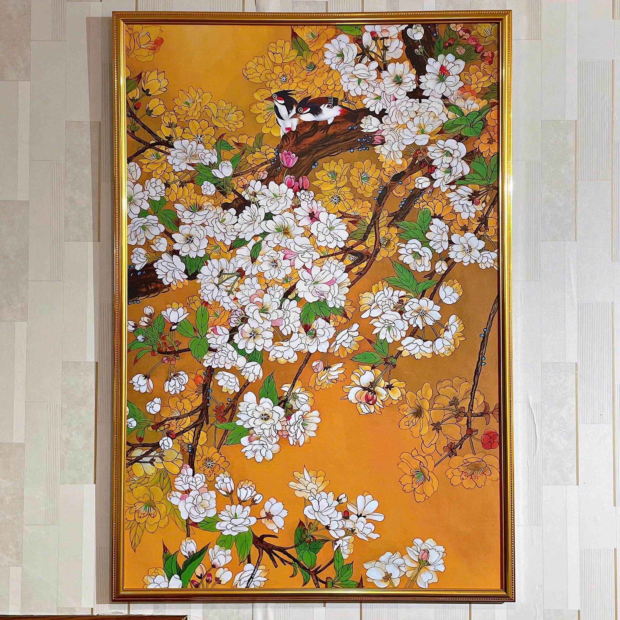 TRANH CANVAS MAI LAN CÚC TRÚC 80X120CM