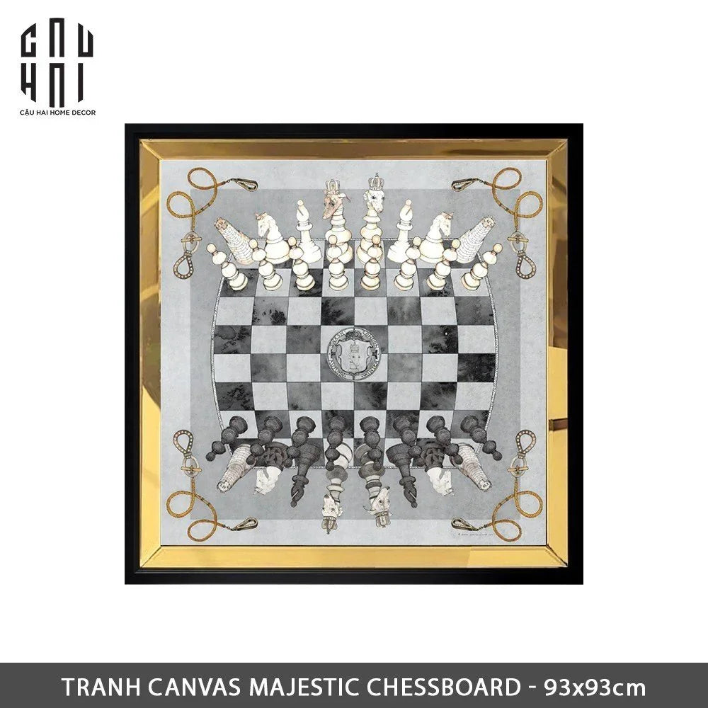 TRANH CANVAS MAJESTIC CHESSBOARD 93X93CM