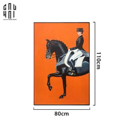 Tranh Canvas O-Horseman 80X110Cm-TRANH TREO TƯỜNG-CẬU HAI HOME DECOR
