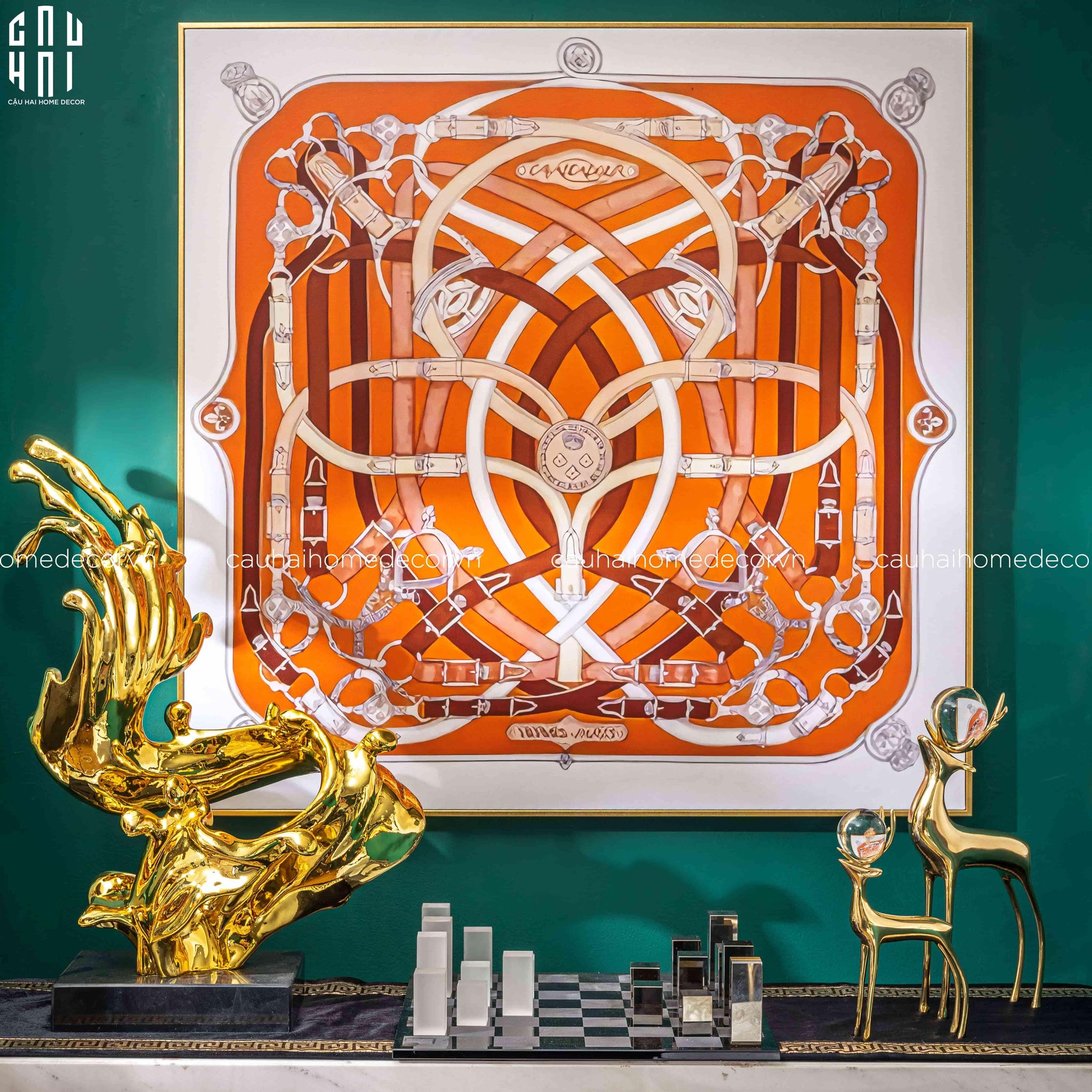 TRANH CANVAS O-RÊNES 90X90 CM-CẬU HAI HOME DECOR
