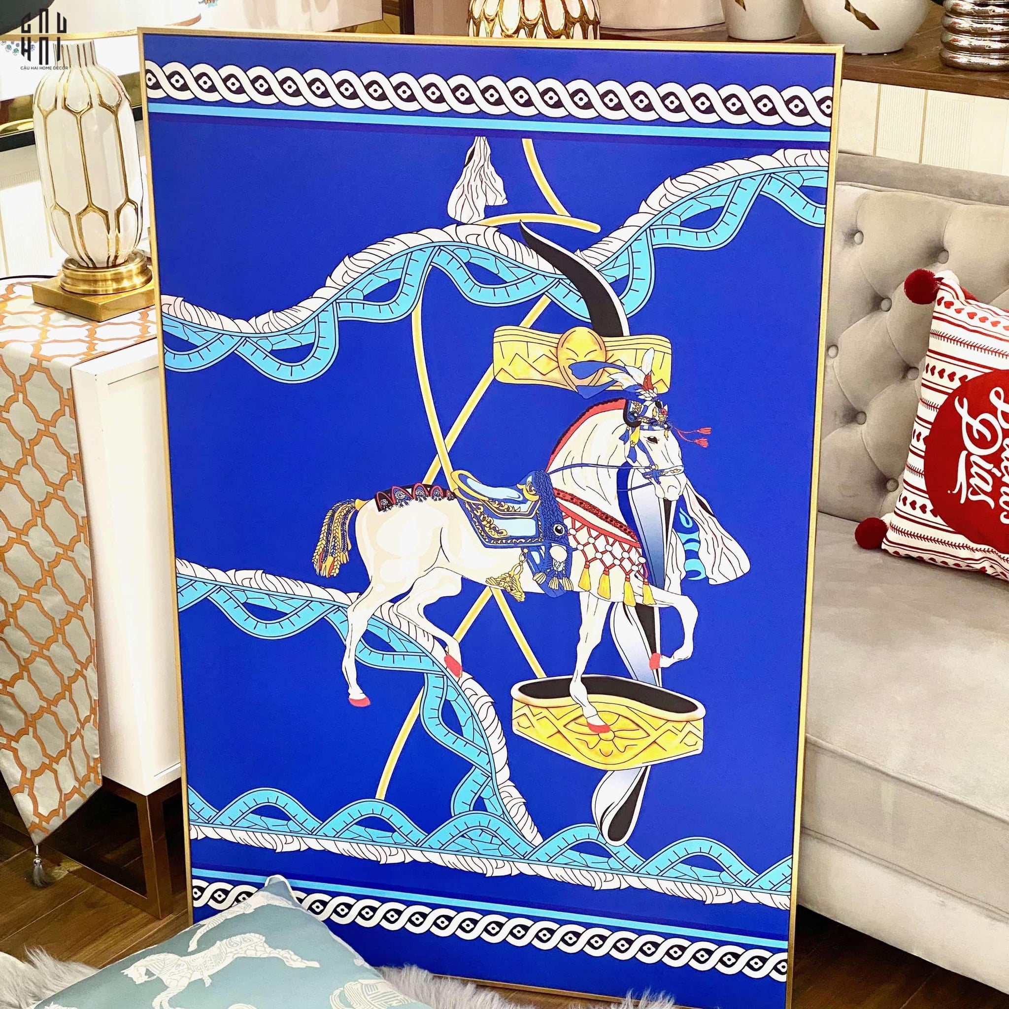 TRANH CANVAS OCEAN HORSE 80X120CM