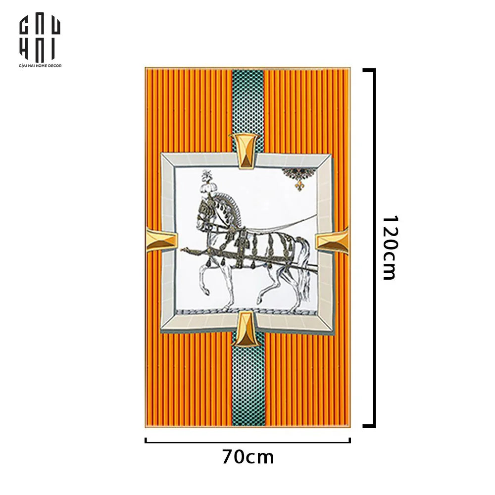TRANH CANVAS ORANGE SEABISCUIT 70X120CM