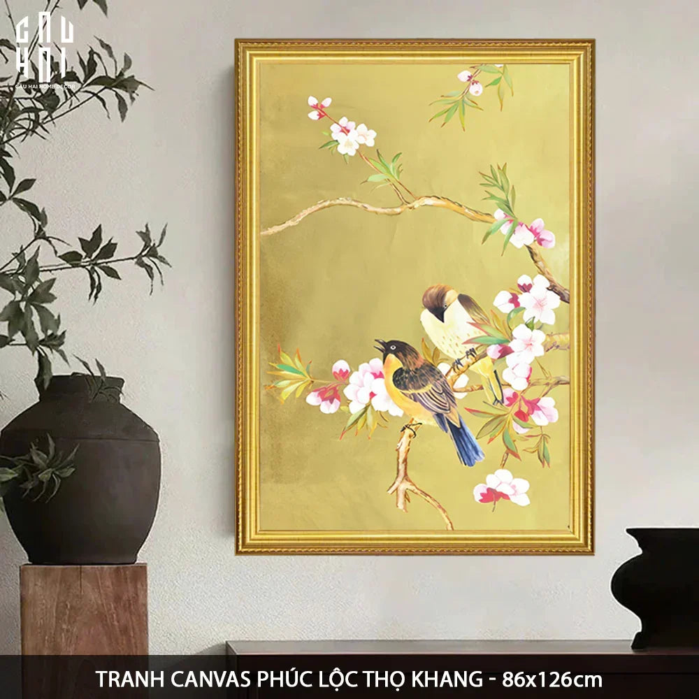 TRANH CANVAS PHÚC LỘC THỌ KHANG 80X120CM