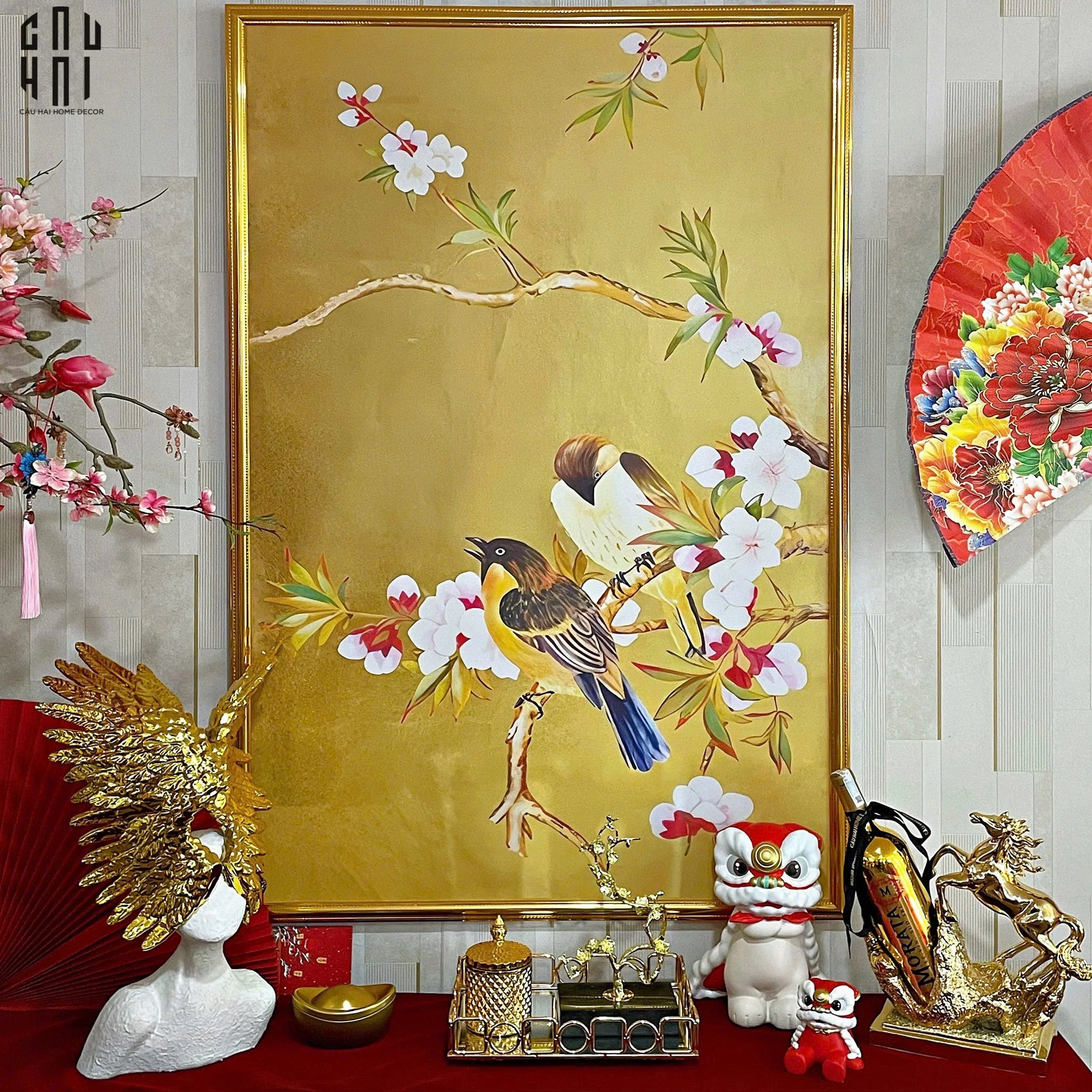 TRANH CANVAS PHÚC LỘC THỌ KHANG 80X120CM